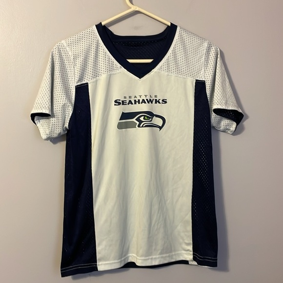 Augusta Sportswear Seattle Seahawks Flag Play Football Reversible Mesh Jersey XL - Picture 2 of 14
